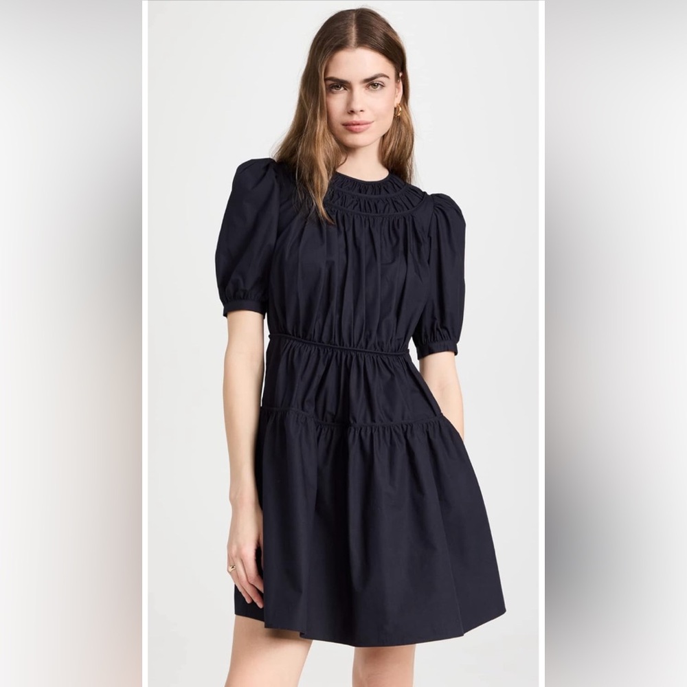 ShoShanna Women's Drea Cotton Poplin Mini Dress
